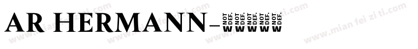 AR HERMANN字体转换